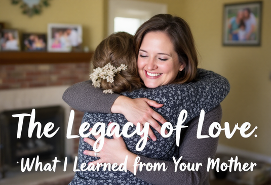 Mother and daughter sharing a warm, joyful moment, symbolizing unconditional love and lifelong lessons.