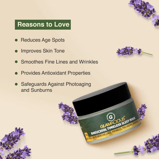Glamacious Bakuchiol Timeless Sleep Mask - Glamacious