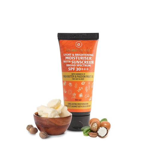 Glamacious Light & Brightening Moisturiser with sunscreen broad spectrum SPF 30+++ - Glamacious